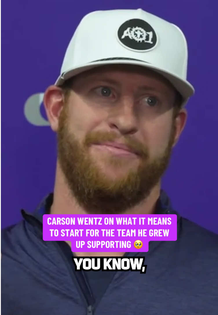 been dreaming of a moment like this 💜 #carsonwentz #minnesotavikings #nfl @Vikings 