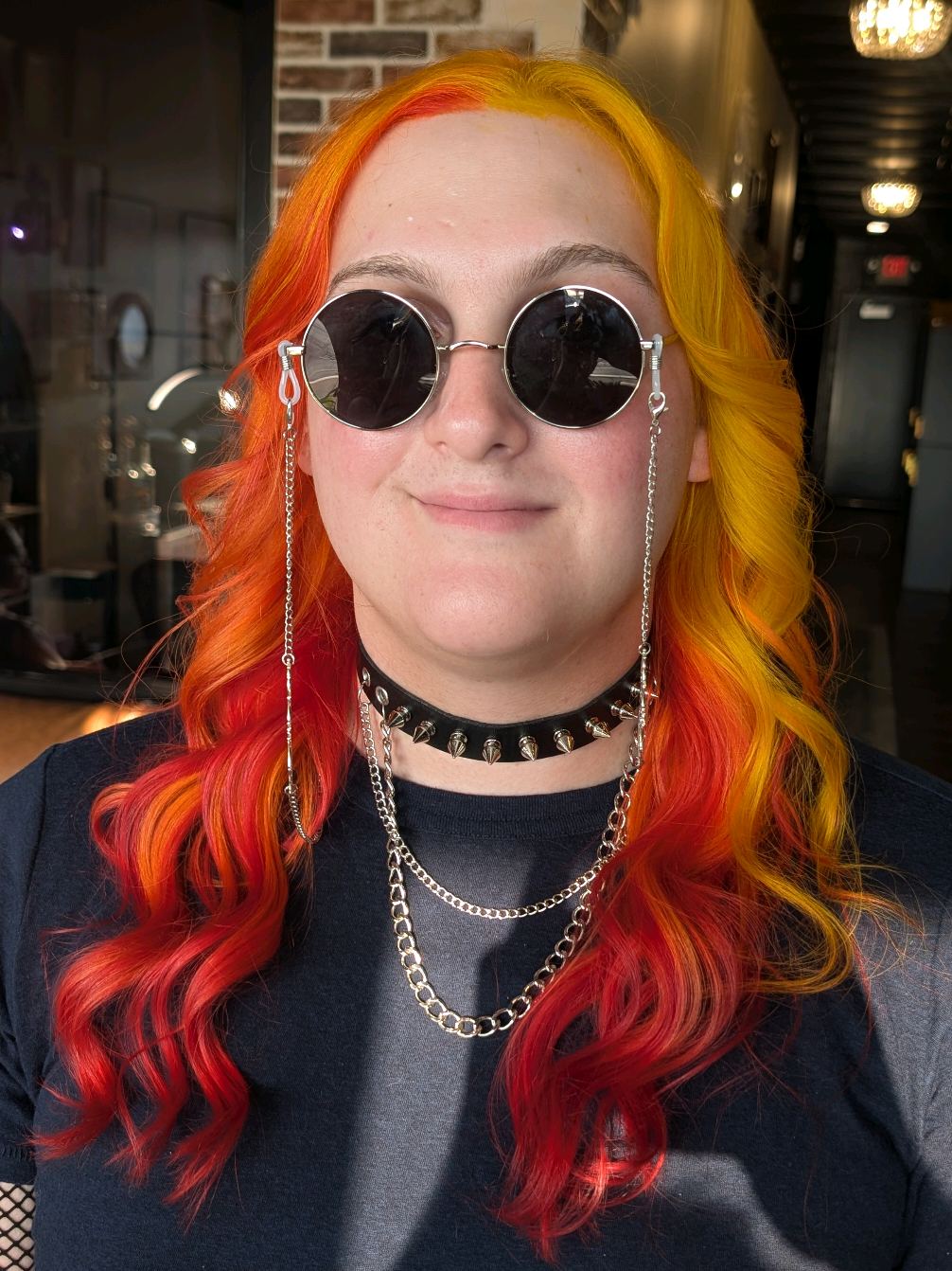 sun goddess hair 🤩🌞✨ come see me for all your vivids and alt cuts !! #indyhairstylist #hairtransformation #hairstylist #althairstylist #hairtok 