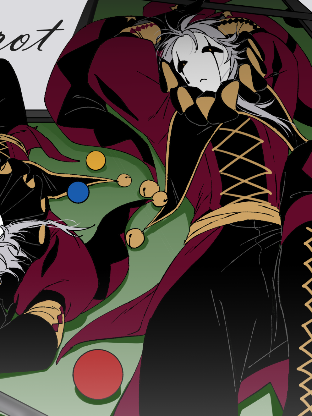 i love hım sm 🫰🥺 he is cute ok.? we all love hım ok?.. also baidao's fanarts are very good.. #fyp #thefreakcircus #pierrot 