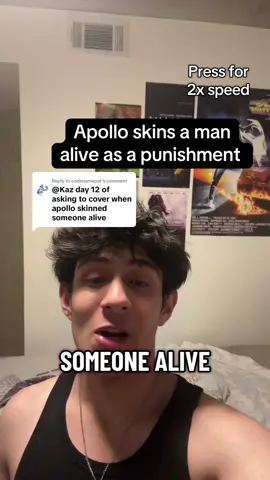 Replying to @codenamepat Apollo skins a guy alive what a diva #greekmythology #greekgods #epicthemusical #apollo 