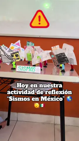 Hoy en nuestra clase de 2do grado de primaria reflexionamos acerca de qué hacer en caso de sismos y cómo se generan desde cientos de kilómetros a la profundidad del la tierra; previo al Simulacro Nacional en conmemoración de los sismos del 19 de septiembre de 1985 y 2017 en México. 🇲🇽 #alertasismica #19septiembre #sismos #primaria #education 