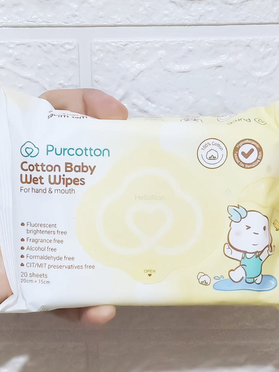 ♡Cotton Baby Wet Wipes by Purcotton