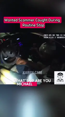 Wanted Scammer Caught During Routine Stop #cops #copsoftiktok #police #bodycam 