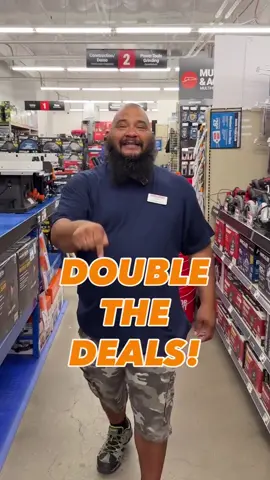 We’ve got TWO deals for you this weekend! Take 15% OFF any single item + 30% OFF another item under $10. Valid in-store only, at your local #HarborFreight.