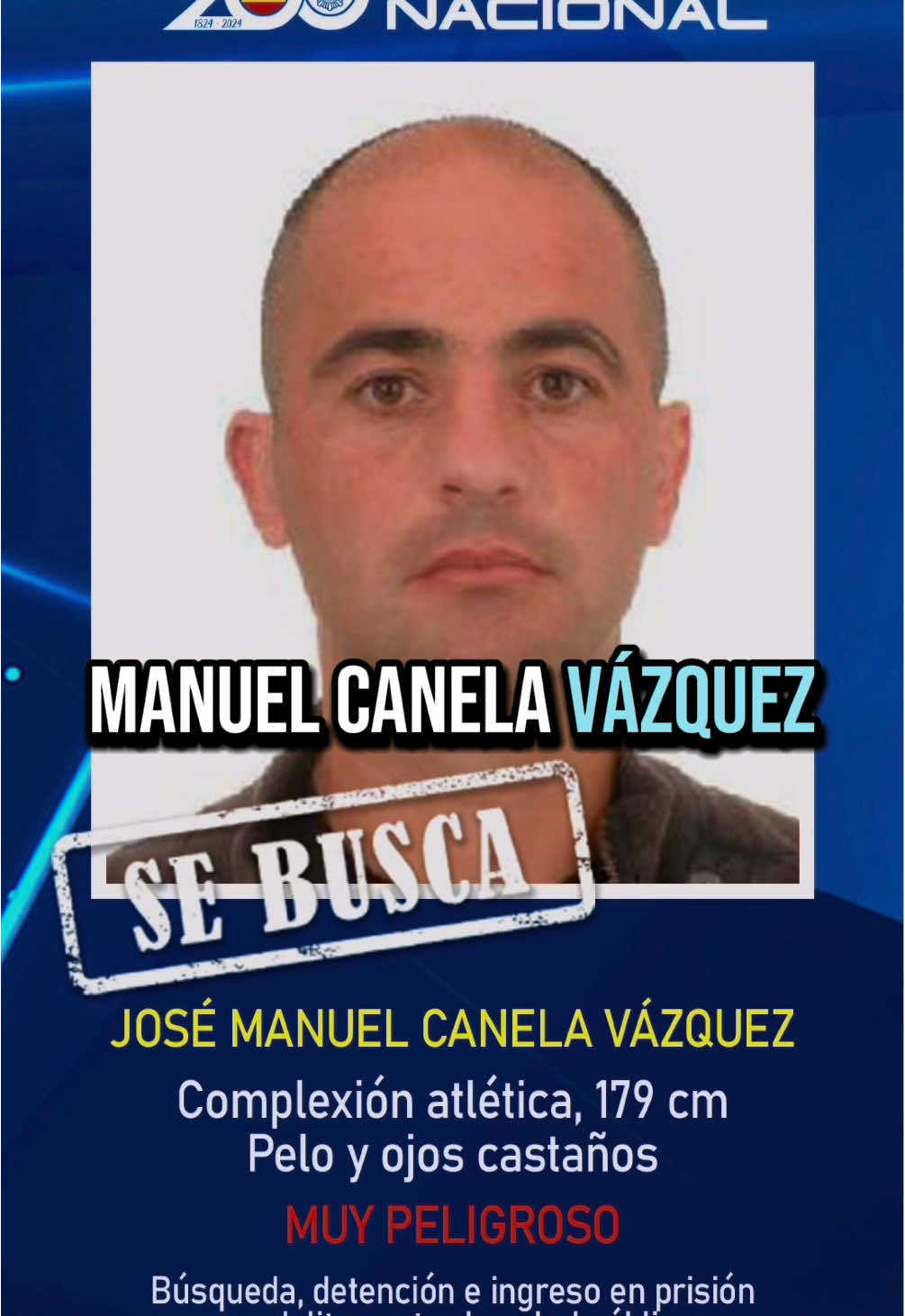 🚔 Estamos buscando a este #fugitivo 👮🏼‍♀️ ➡️ Si conoces su paradero, crees haberle visto o tienes alguna información, puedes escribirnos de manera confidencial al siguiente correo  📩 :losmasbuscados@policia.es