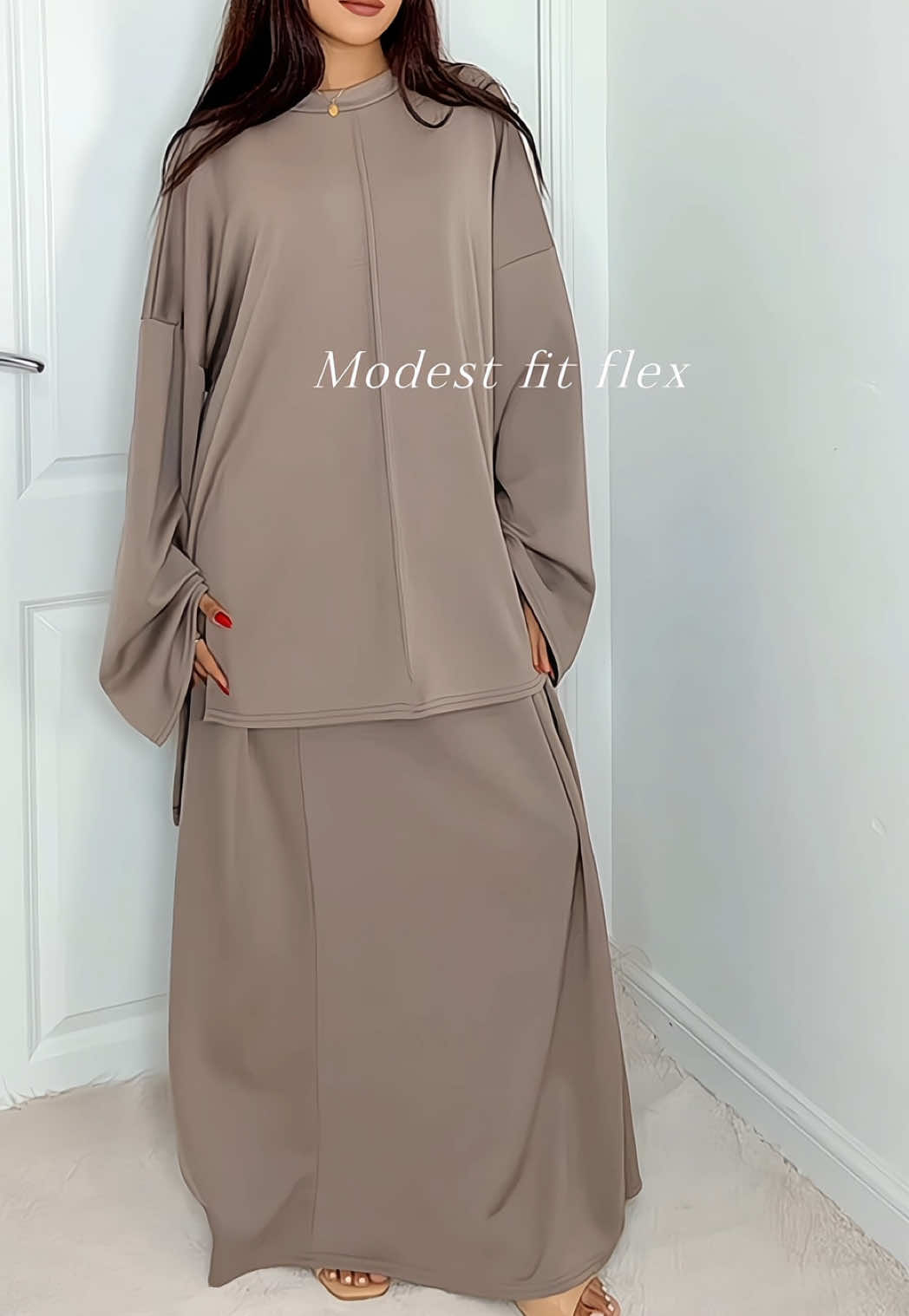💫 Layla Coord Skirt Set ✨🤎Plus Size Available 🕊️Limited Pieces👜Selling Out Fast😻 #fyp #tiktokmademebuyit #foryoupage❤️❤️  #viral #modestfashion