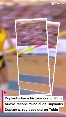 Armand Duplantis rompió otro récord mundial en Tokio con un salto de 6,30 metros, coronándose campeón del mundo por tercera vez y confirmando su dominio absoluto en el salto con garrocha. #Duplantis #RecordMundial #Atletismo #Tokio2025 #SaltoConGarrocha