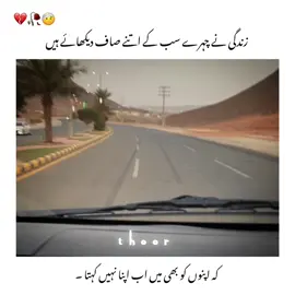 زندگی نے چہرے سب کے اتنے صاف دیکھائے ہیں 💔🥀🤕 #thoor #foryou #foryoupage #suodiarbia🇸🇦 #plzunfrezemyaccount 
