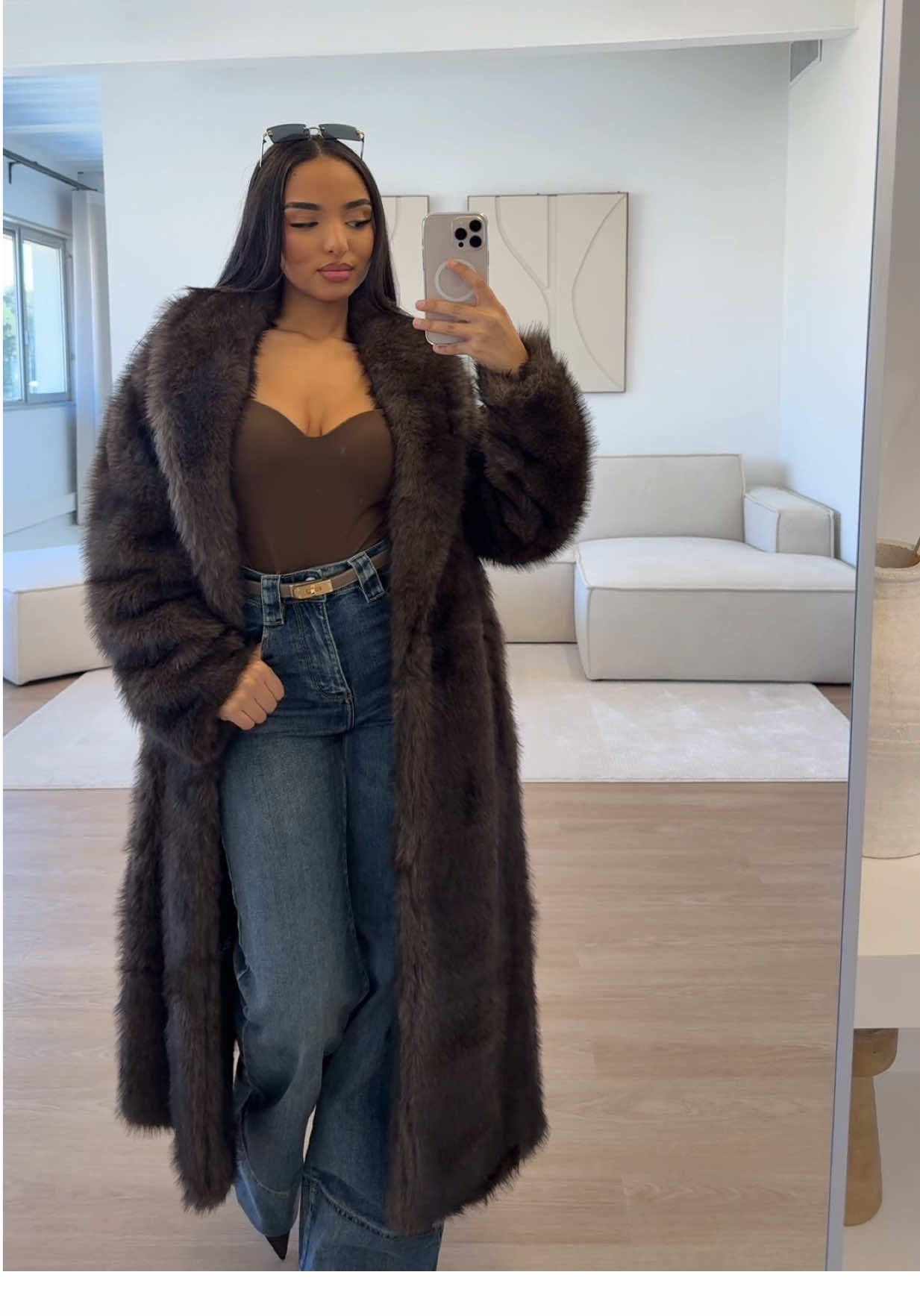 Coat from www.jeans-industry.fr 🤎#jeansindustry #newin #pourtoi #fur #foryou 
