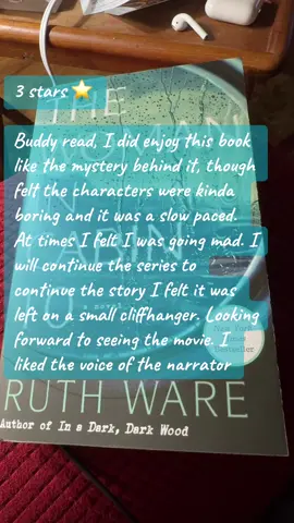 Book reviews! #thewomanincabin10 #ruthware #thrillerbooks #netflixmovies #bookreview @Joe 🌈🖊️📔📚👨🏻‍⚕️👕 @The Forgetful Reader 📚📖 