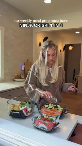 if you’re looking for an ELITE meal prep gadget, get the Ninja Crispi and thank me later 🫡🍱🍽️ (we make 90% of all our family meals in this!) #ninjacrispi #kitchengadgets #mealprepideas 