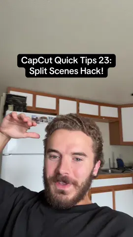 Genuinely so stoked about finding this…How to split scenes easily in Capcut Desktop. #capcut #capcutdesktop #capcuttutorial #capcuthacks #capcuttips 