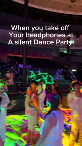 Ever been to a Silent Dance Party? We went to one on Star of the Seas and it was so much fun! #staroftheseas #silentdanceparty #royalcaribbean #dance 