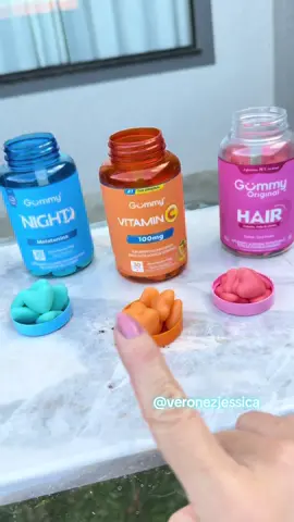 Promoção de vitaminas da Gummy, com vitamina C, melatonina, e vitaminas para cabelo, pele e unhas. #suplementos #saude #bemestar #vitaminas #melatonina @Gummy Original 