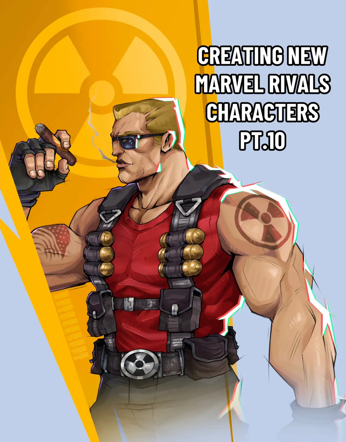 Commission for @FrankByDaylight this was a really fun one I forgot to post earlier! #fyp #marvel #marvelrivals #dukenukem #marvelrivalsseason4 