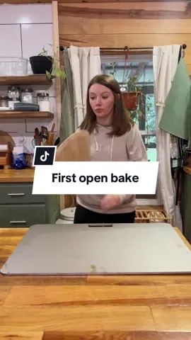 First time open baking with a baking steel, really not bad! It rose really well, the bottom did not burn, and it tastes great! Win win for a first try! #sourdough #baking #simplerecipe #EasyRecipe #tiktokshop 