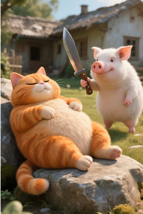 #cartoon #cutecat #fatorangecat 