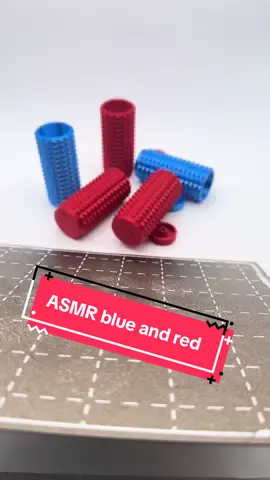 ASMR! New color release - Ruby Red and Saphire Blue. Our latest in the silk line. Extra pokey too, perfect for adhd clicking and stress relief  #asmr #3dprinting #fidgettoys 