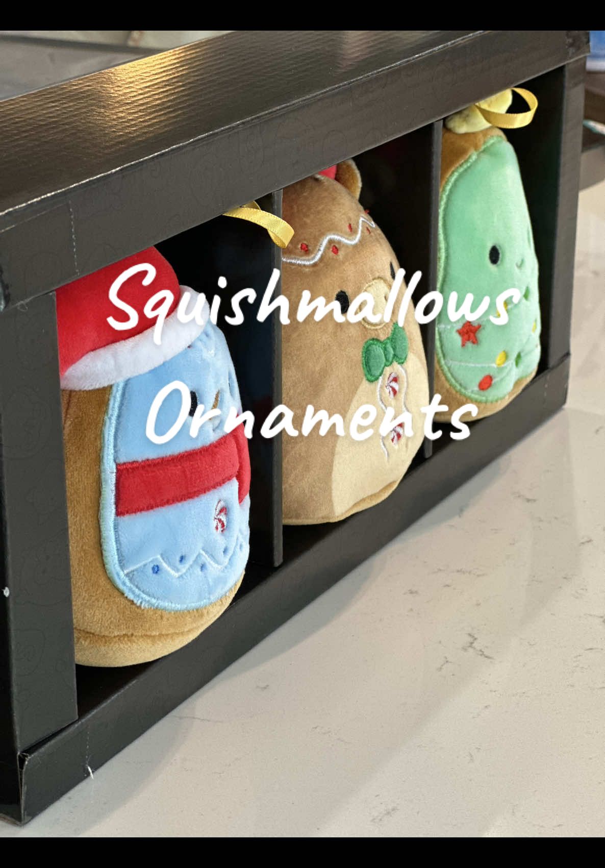 Holiday mom life = kids, chaos & cookies 🍪🎄 These Squishmallow ornaments make decorating fun + cozy. Moms, these soft plush cuties are tree must-haves! #squishmallows #ornaments #squishmallowsquad #christmasornaments #giftsforkids @Jazwares 