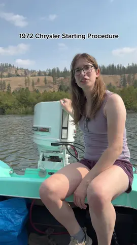 Carbs have been cleaned and synced, the jets are correct, the battery is new, the fuel pump and filter are new and make around 2 PSI, Bowl floats are set to the manual, float needle and seats are good and clean, gas is new and mixed 50:1, battery cables are 1/0 copper and less than 3 feet long, grounds and connections have been removed and cleaned and checked for corrosion, compression is within a few PSI on all 3 cylinders, reed valves are clean and functioning, choke flaps work as intended, idle timing is set at factory advance, idle fuel is set a bit rich but acceptable. I think it’s just a Chrysler from the early 70’s. #DIY #outboard #chrysler 