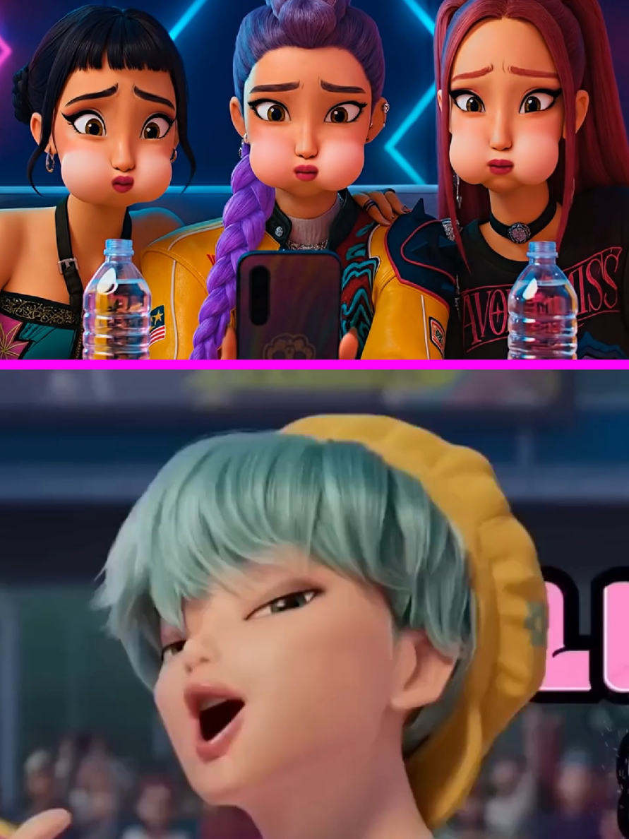 Rumi, Zoey, and Mira 🤣🤣🤣 Reaction to Funny Fan Art KPop Demon Hunters #rumi #mira #kpopdemonhunters 