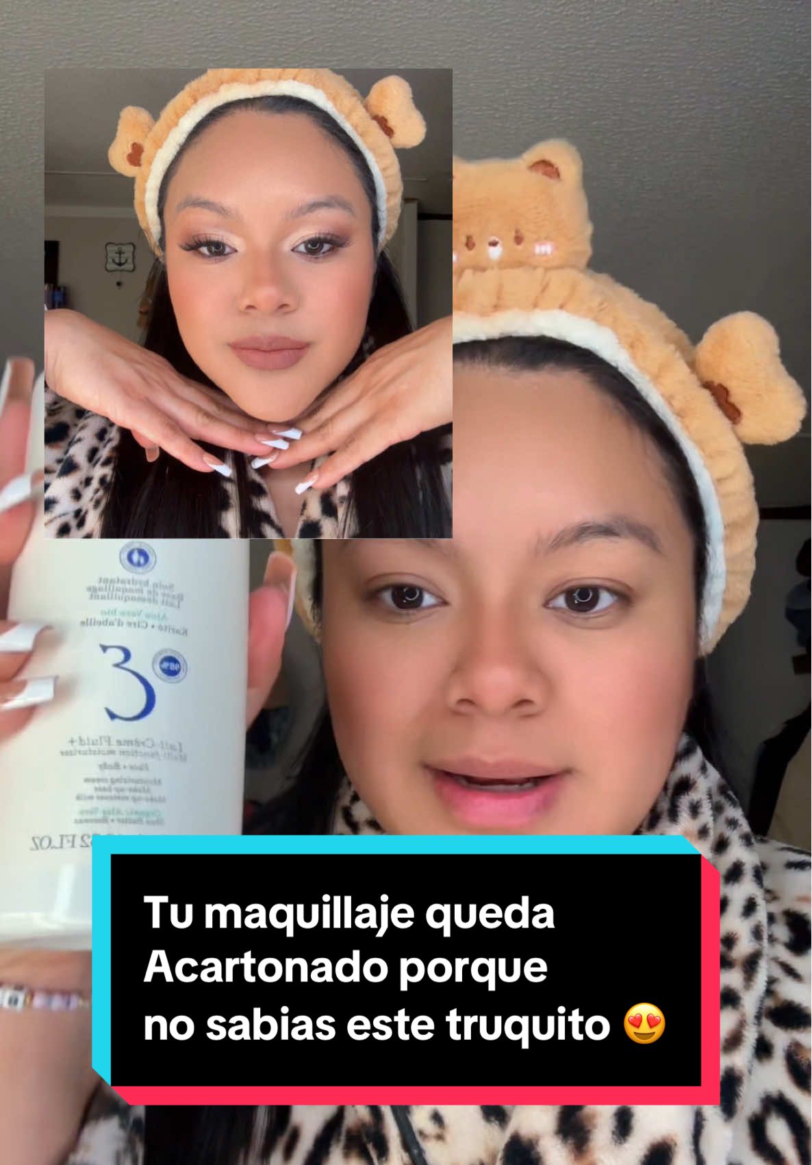 Simplemente amo como luce mi piel y mi maquillaje usando esta cremita , todo en uno 😍 @Embryolisse USA 