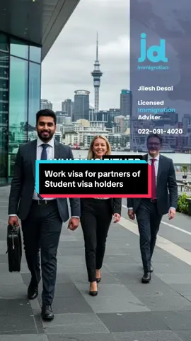 Supporting Partner's Work Visa on a New Zealand Student Visa. #foryou #news #nz #breakingnews #jdimmigration  Disclaimer: I am a licensed immigration adviser regulated by the Immigration Advisers Authority (IAA). The information provided in this video is general in nature and is intended for informational purposes only. It does not constitute immigration or any other form of legal advice as defined under the Immigration Advisers Licensing Act 2007 or any other act.  Every individual’s immigration situation is unique, and advice must be tailored to your specific circumstances. Due to time constraints on social media platforms, not all relevant details, exceptions, or risks may be discussed.  For comprehensive and personalised immigration advice, please contact me directly for a consultation. While all efforts are made to ensure the information is accurate at the time of posting, immigration laws and policies may change. I do not accept any liability for reliance placed on this content without proper consultation. All images shown are AI-generated and are for illustrative purposes only. They do not depict real events or individuals, and have no direct connection to the narration.