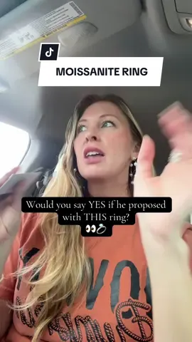 When your ring says $$$ but your bank acct says 🫶✨ #engagement #engagementring #moissanite #diamondalternative #cicigems  