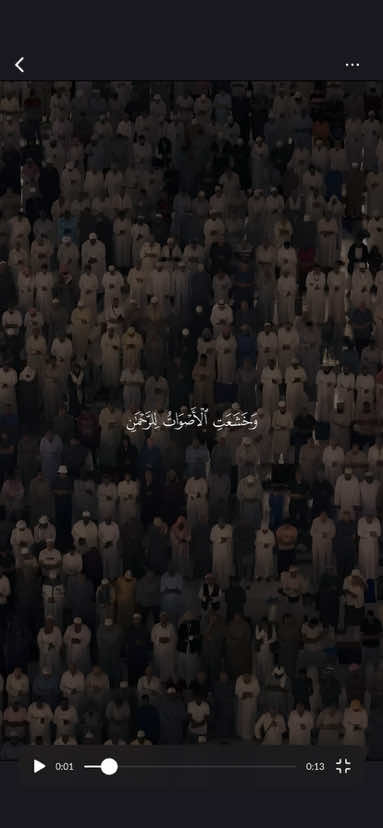 ﴿وَخَشَعَتِ الأَصواتُ لِلرَّحمنِ ﴾ ❤️. ————————- #عبدالله_الموسى #وخشعت_الأصوات_للرحمن #وخشعت_الأصوات_للرحمن_فلا_تسمع_الا_همسا #قران #quran 