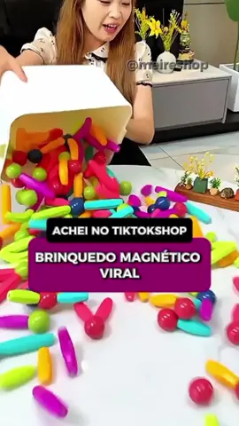 Achei no tiktokshop Brinquedo magnético viral! #criancas #brinquedos #diadascrianças #tiktokshop #brinquedo 