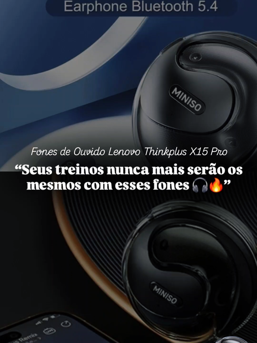 Miniso Lenovo X15 Pro Fones de Ouvido Bluetooth 🔗Link estará nos comentários  #fyp #bluetoothearphone  #tiktok  #miniso #gadget