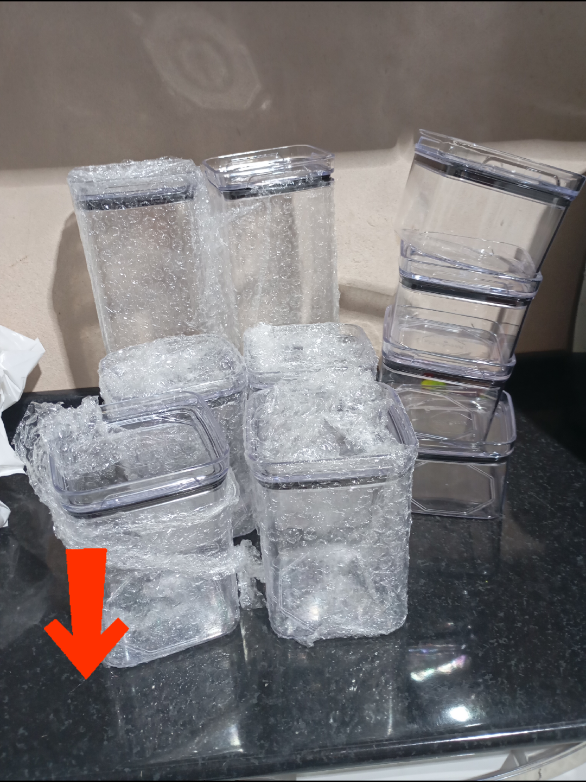 kit potes hermetico em acrílico, aqui no tiktok shop. #poteshermeticos #potes #acrilico #armazenamento #despensa 