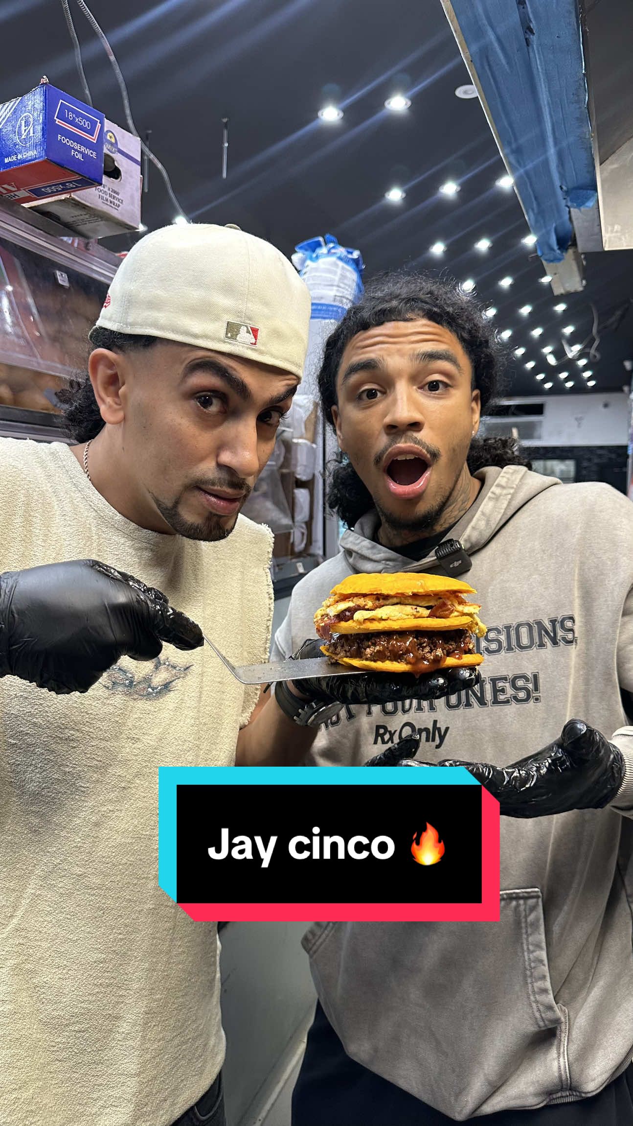 Chopped cheese with bacon egg and cheese THE OCKY WAY 🔥‼️ @jaycincoo #theockyway #ockyway #generalock #nevanevaneva 