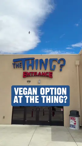 The Thing? and a non dairy dilly bar… the perfect road side attraction pairing. #vegantok #vegansoftiktok #vegan #veganfood #roadtrip 