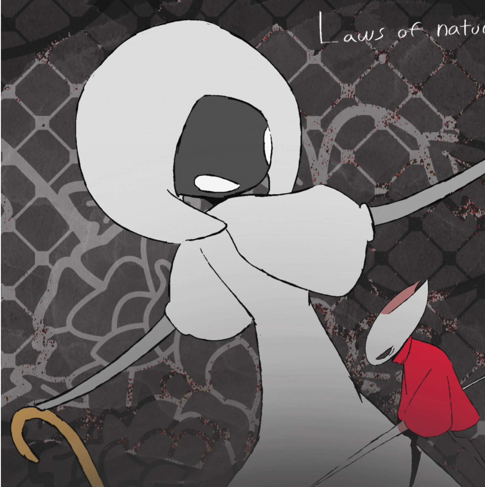 ib: f0rknado_  animated this while waiting for knights of guinevere! was so good the animation was amazing #silksong #hollowknight #lacenet #shakra i don’t know what to tag this as oh my god