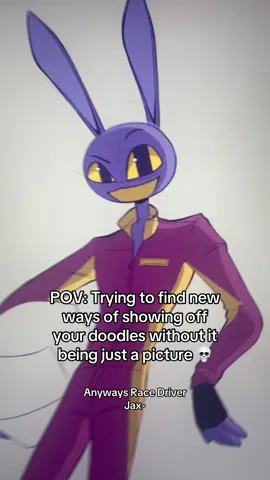 Probably gonna take this down but on the other hand- Race Driver Jax 💀 Idk had a random idea of ‘Digital Circus Race Track’ …Like Mario cart 😭 Anyway yea SO THERE’S THIS.. ((yes this bunny guy has made me go crazy 😔)) #jax #funnybunny #tadc #theamazingdigitalcircus #pomni 