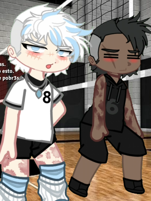 Ángel re frustrado xq odia el voley y Alejo bien contento al ver lo flexible que es su novio - - - - #boxindanga #voley #chicoxchico #gachaclub #argentina 