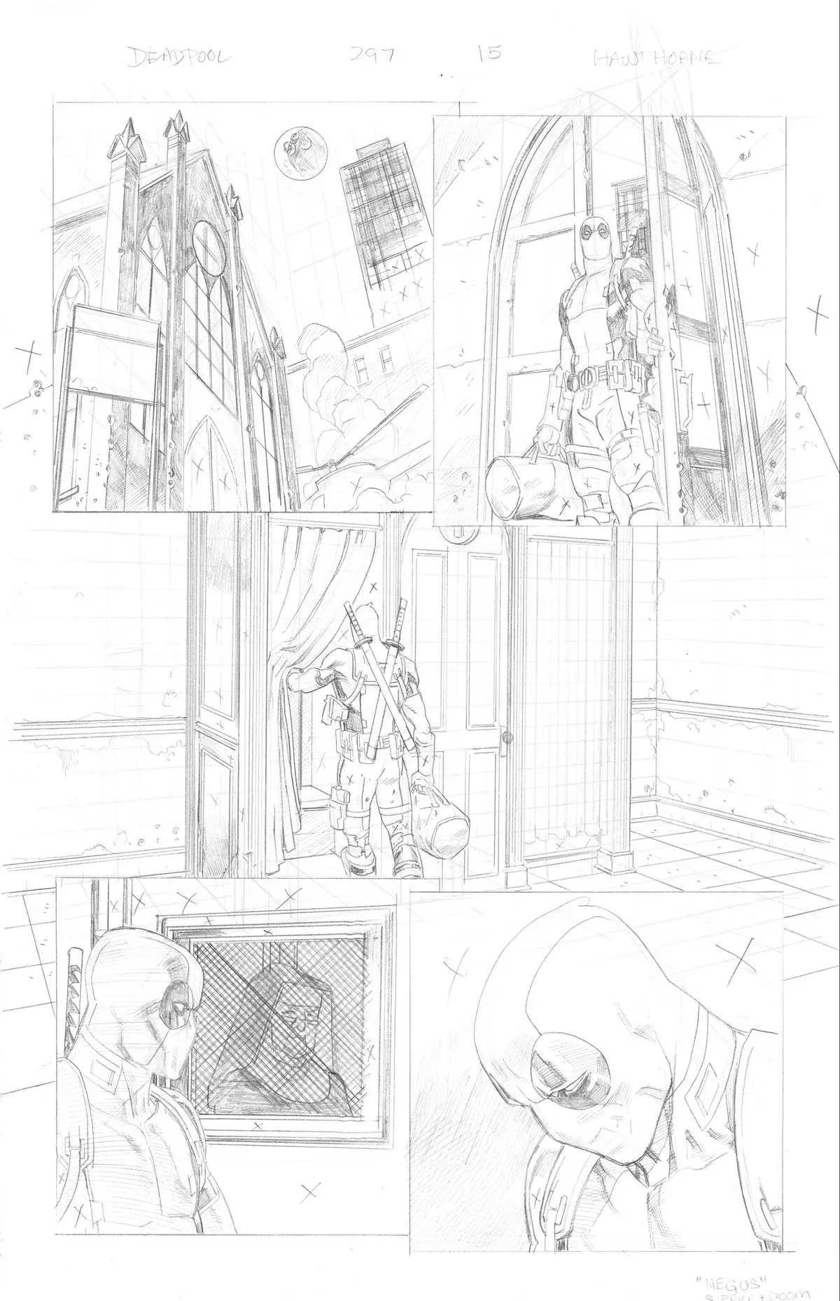 A sequence from my run on Deadpool. #deadpool #marvel #comicart