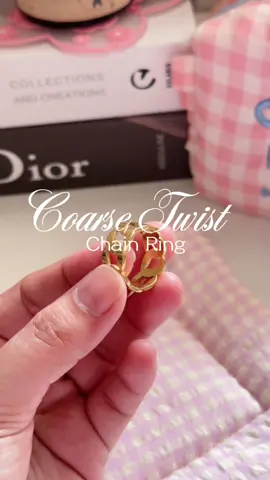 Coarse Twist Chain Ring for Women #ring #ringforwomen #fyp #jewelry #fashionaccessories 