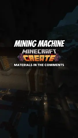 MINING MACHINE #Minecraft #minecraftmod #createmod #automation #tiktok 