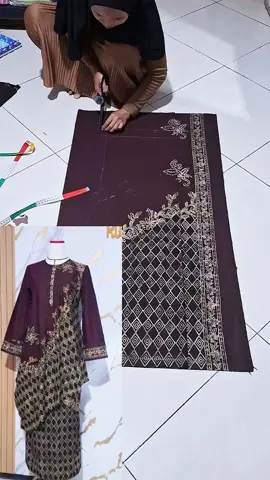 inspirasi batik one set #jahitonline #trikmenjahit #batik