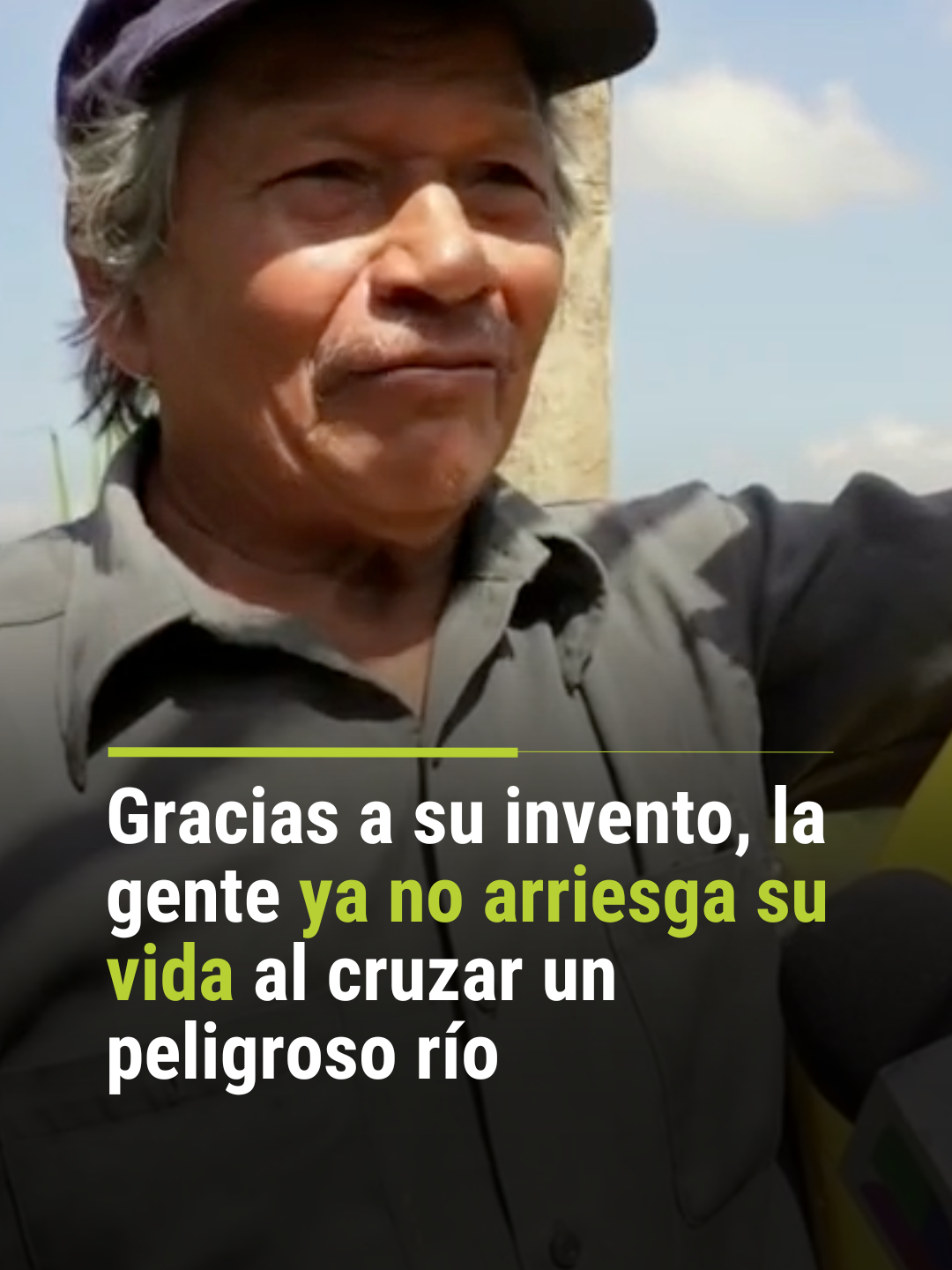 🎥 Campesino diseña sistema que conecta seis poblados separados por un río. Hermelindo Arriola es un campesino de 70 años que, sin instrucción alguna, desarrolló un sistema que conecta seis poblados separados por un peligroso río. Gracias a su invento, la gente que antes arriesgaba su vida al atravesar la corriente, puede cruzar con total tranquilidad. El invento de Hermelindo soluciona un problema que, según él, las autoridades no han atendido en años. 📺 No te pierdas Primer Impacto de lunes a viernes a las 5pm/4C por @univision. #Guatemala #PrimerImpacto