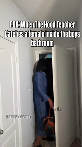 😂❤️🤗POV: When The Hood Teacher Catches a female inside the boys bathroom  VC: @therealmsrenee  #missrenee #funny #reels #teachers @LvsWay 