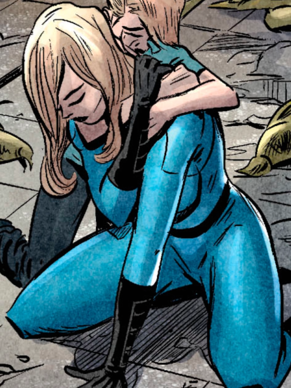 ¿Que hizo la mujer invisible cuando descubrió que la antorcha humana había muert0? #marvel #4fantasticos #fantasticfour #marvelcomics #avengersdoomsday 