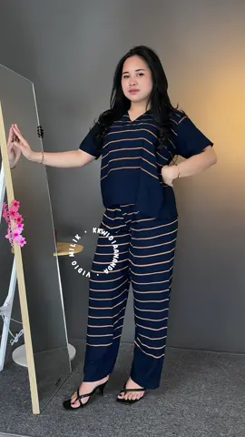 Rekomendasi one set rayon motif salur cantik, bahan adem poll 😍🥰 #oneset #setelanwanita #onesetmurah 