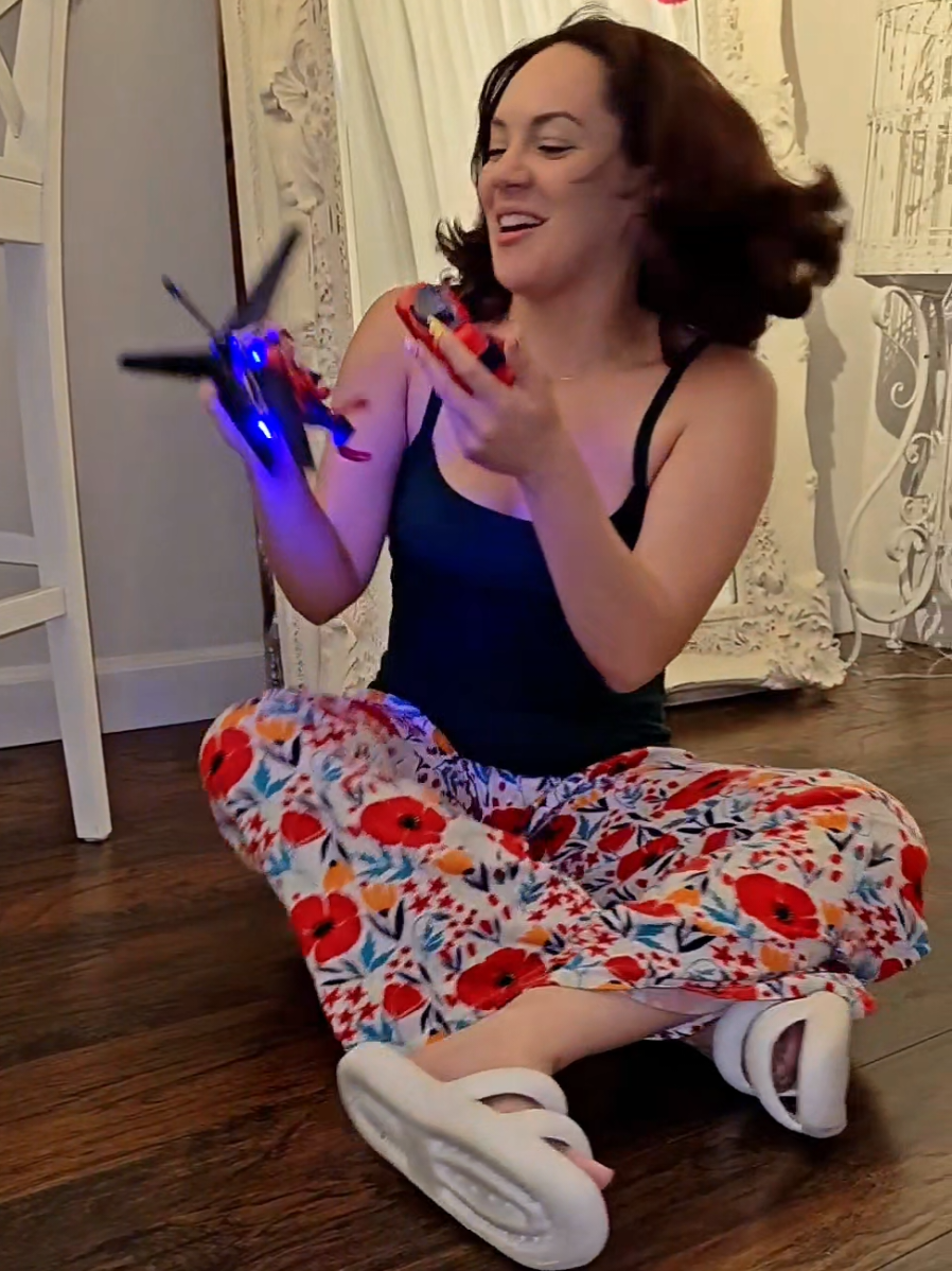 Trying the Marvel Spider-Man RC Helicopter 🕸️✨ This toy is hilarious to learn. Expect some wild crashes before you master it. Comes with LED lights + remote, perfect for ages 6+. And yes… at one point I thought Spider-Man was going to take my hair for a ride 😂 Tap the orange bag above to learn more. 🛍 #spiderman #marvelspiderman #helicoptertoy #ad #tiktokshop 