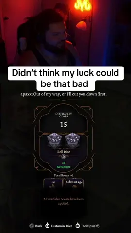 I succeeded the next one tho #fypシ゚viral #baldursgate3 #fypシ #foryoupage #unlucky 