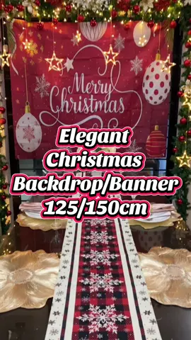 Start decorating your home with this Polyester Christmas Backdrop/Banner.. #christmasbackdrop #christmas2025 #polyesterbanner2025 #christmasdecoration #christmasbanner 
