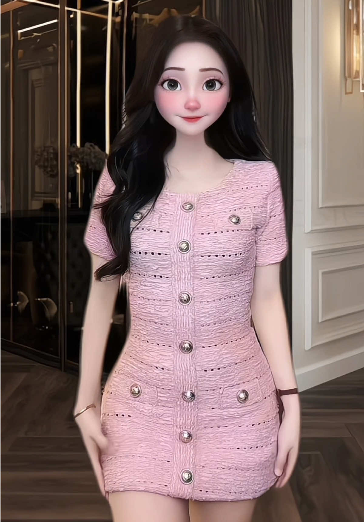 Váy len body cúc nổi xinh #setvayxinh #vaylen #xuhuongtiktok 