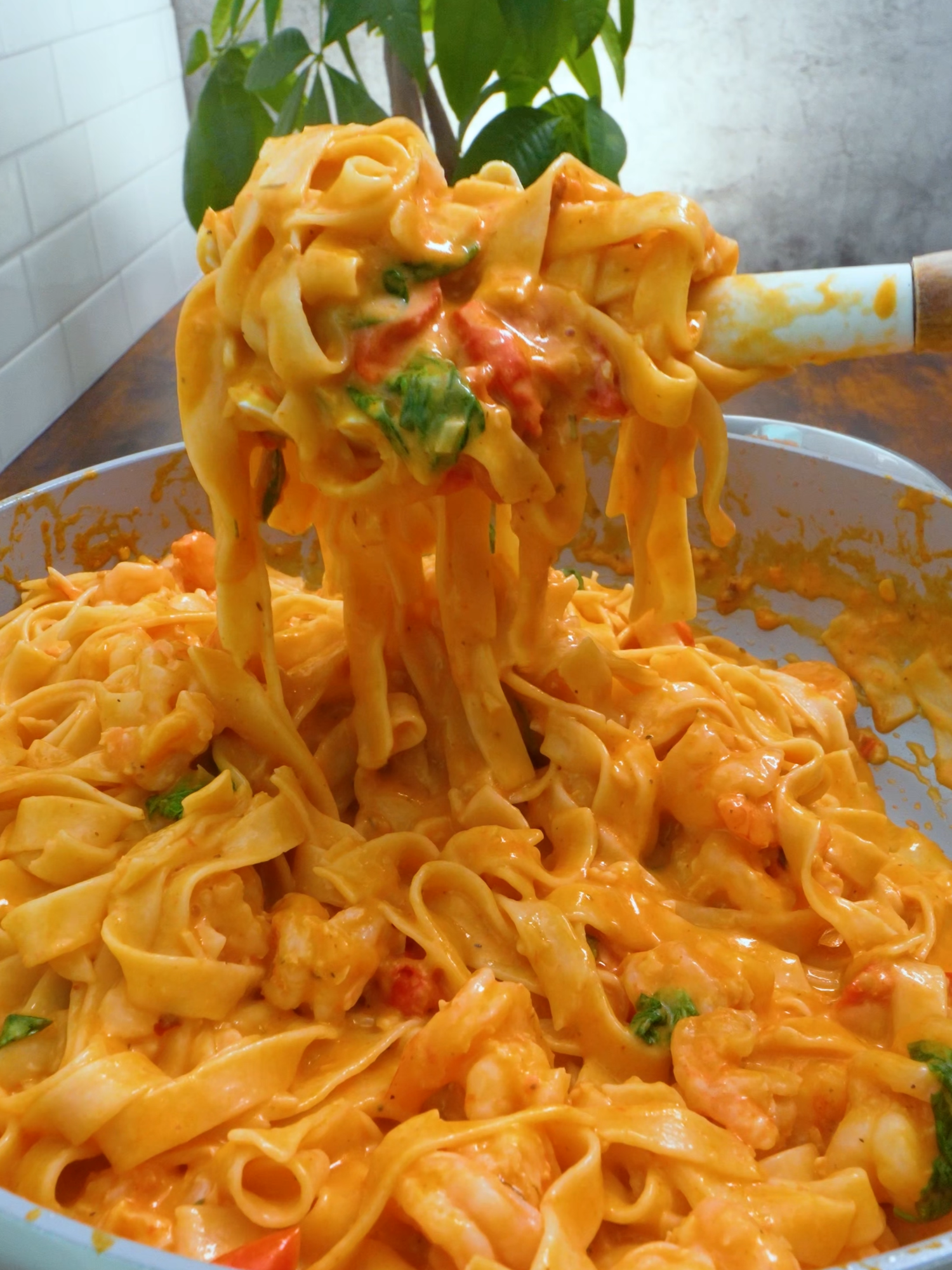 Butter Garlic Shirmp Pasta #fyp